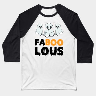 Halloween Ghost Baseball T-Shirt